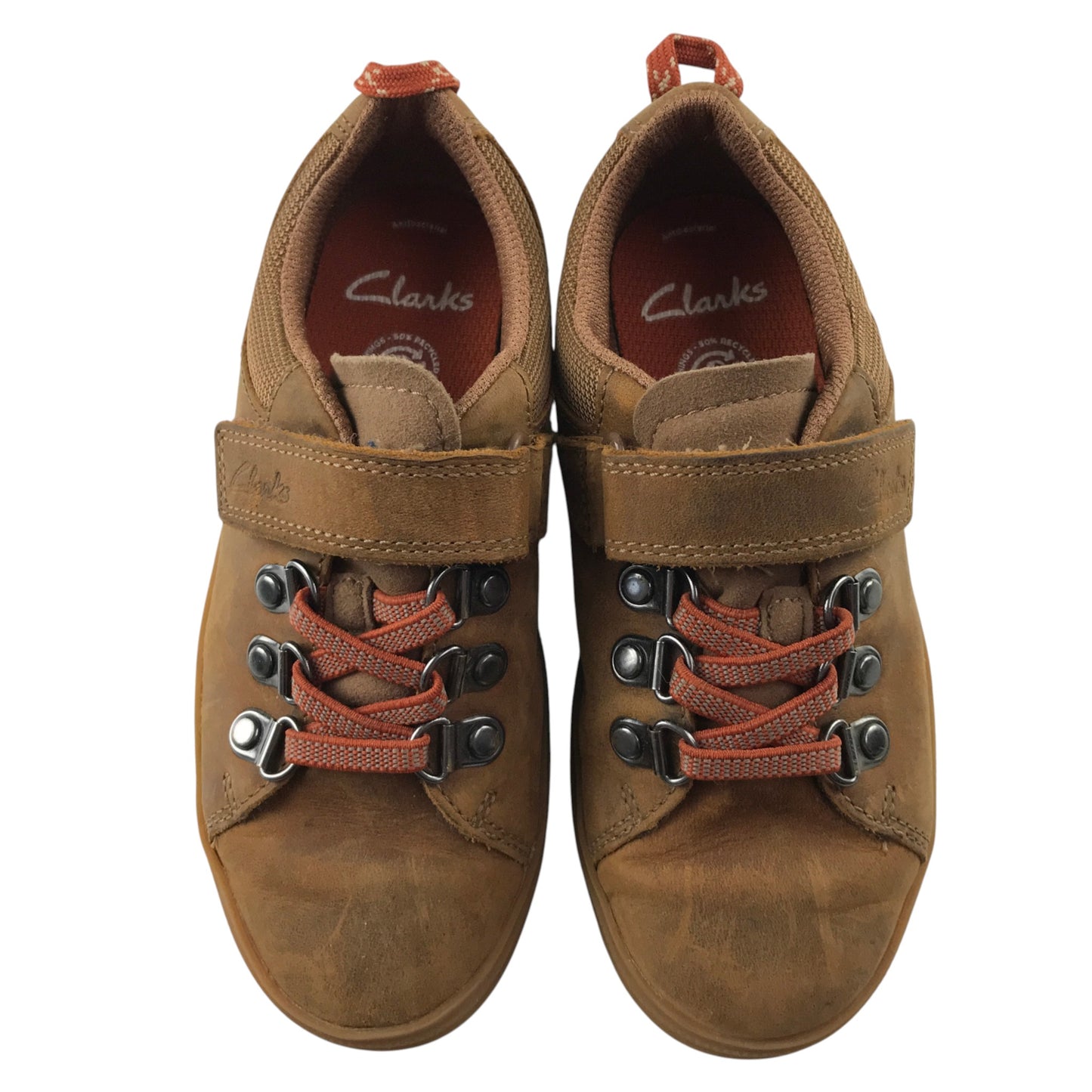 Clarks UK 11 jr brown shoes
