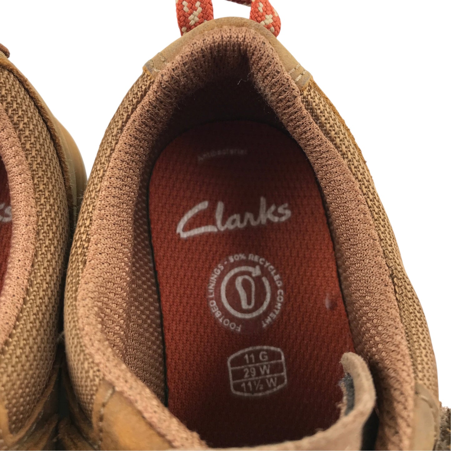 Clarks UK 11 jr brown shoes