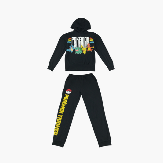 SkyBrands hoodie jogger set 9-10 years black Pokémon printed