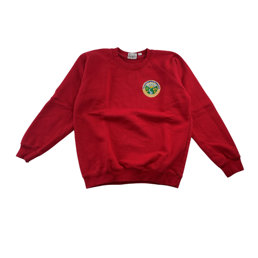 *Glendale Gaelic Primary Red School crewneck sweater