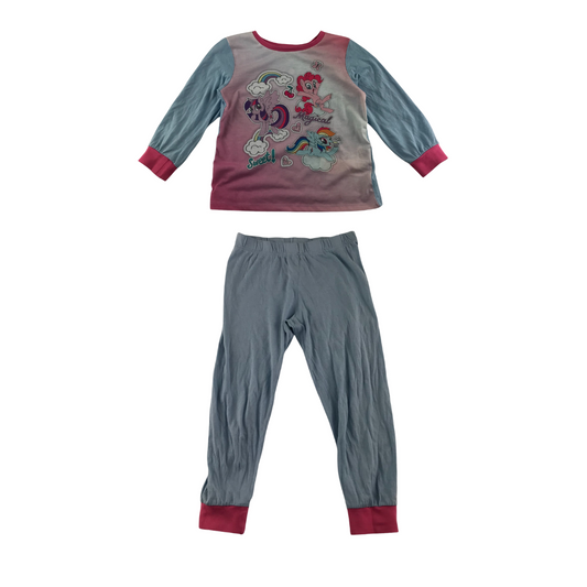 Pyjama set 4-5 years blue and pink My Little Pony long sleeve