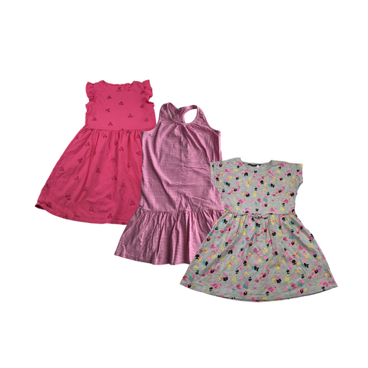 Pink and Grey Summer Dress Bundle Age 7