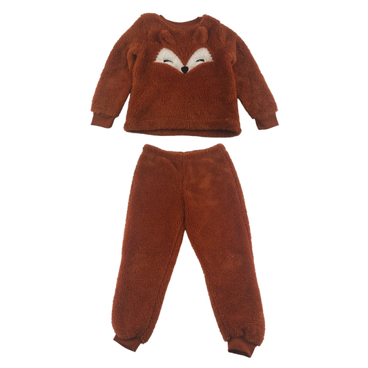 George Set Age 5 Orange Brown Fluffy Fox Sweater and Bottoms