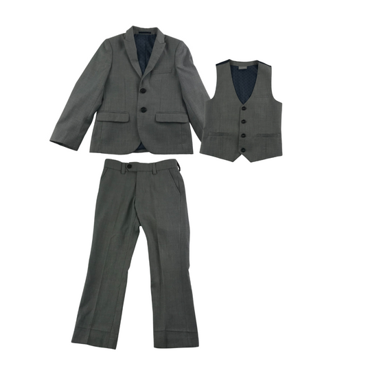 Next 3-piece Suit Age 6 Grey Jacket Waistcoat and Trousers