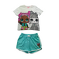 Primark White and Blue LOL Cotton Pyjama Set Age 6