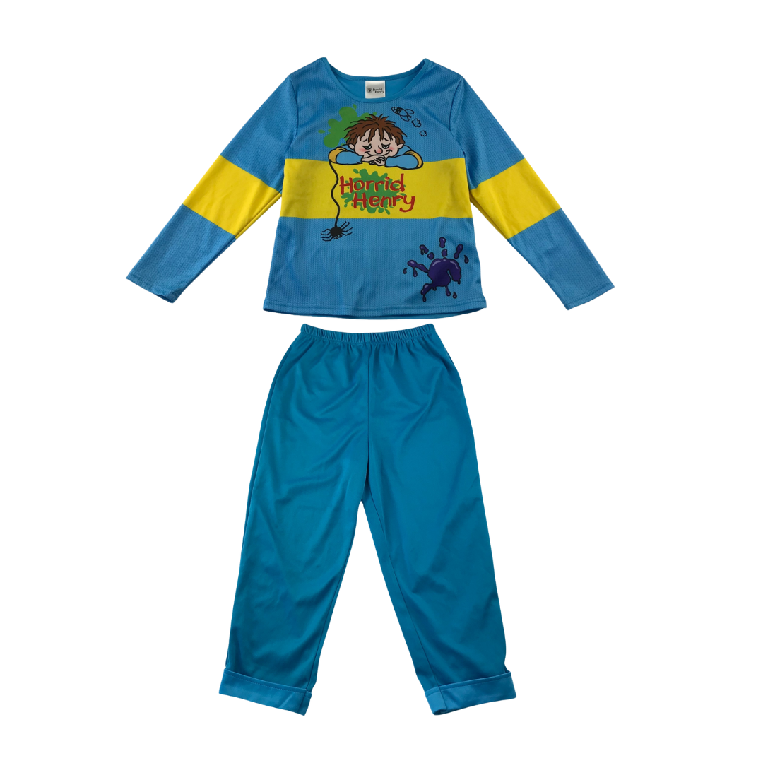 Novel Horrid Henry Costume 5-6 years Blue and Yellow two Piece