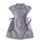 School Summer Gingham Dress with Belt