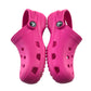 Crocs size UK 12 junior bright pink clogs