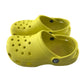 Crocs size UK 13 junior yellow clogs