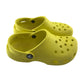 Crocs size UK 13 junior yellow clogs