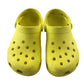 Crocs size UK 13 junior yellow clogs