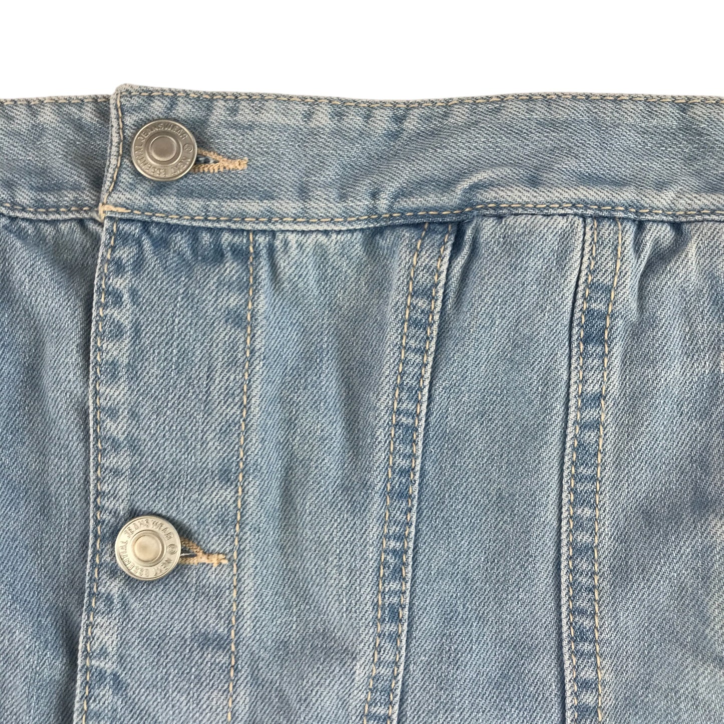 Next denim jacket 7-8 years blue long sleeve with flower embroidery detail cotton