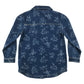 Tu denim jacket 7-8 years years blue long sleeve with plant print cotton