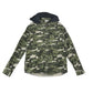 M&S denim jacket 13-14 years green camo long sleeve with black hood