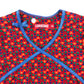 Someone dress 5-6 years red short sleeve geometric pattern print