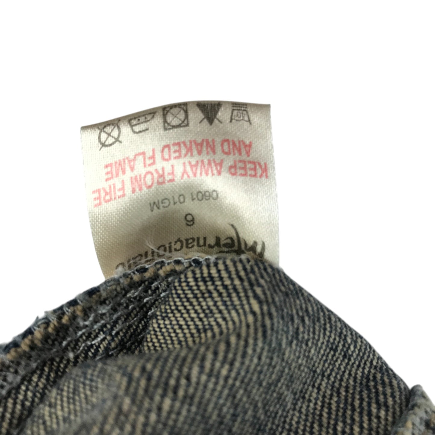 Internacionale denim jacket womens size 6 with sherpa lining