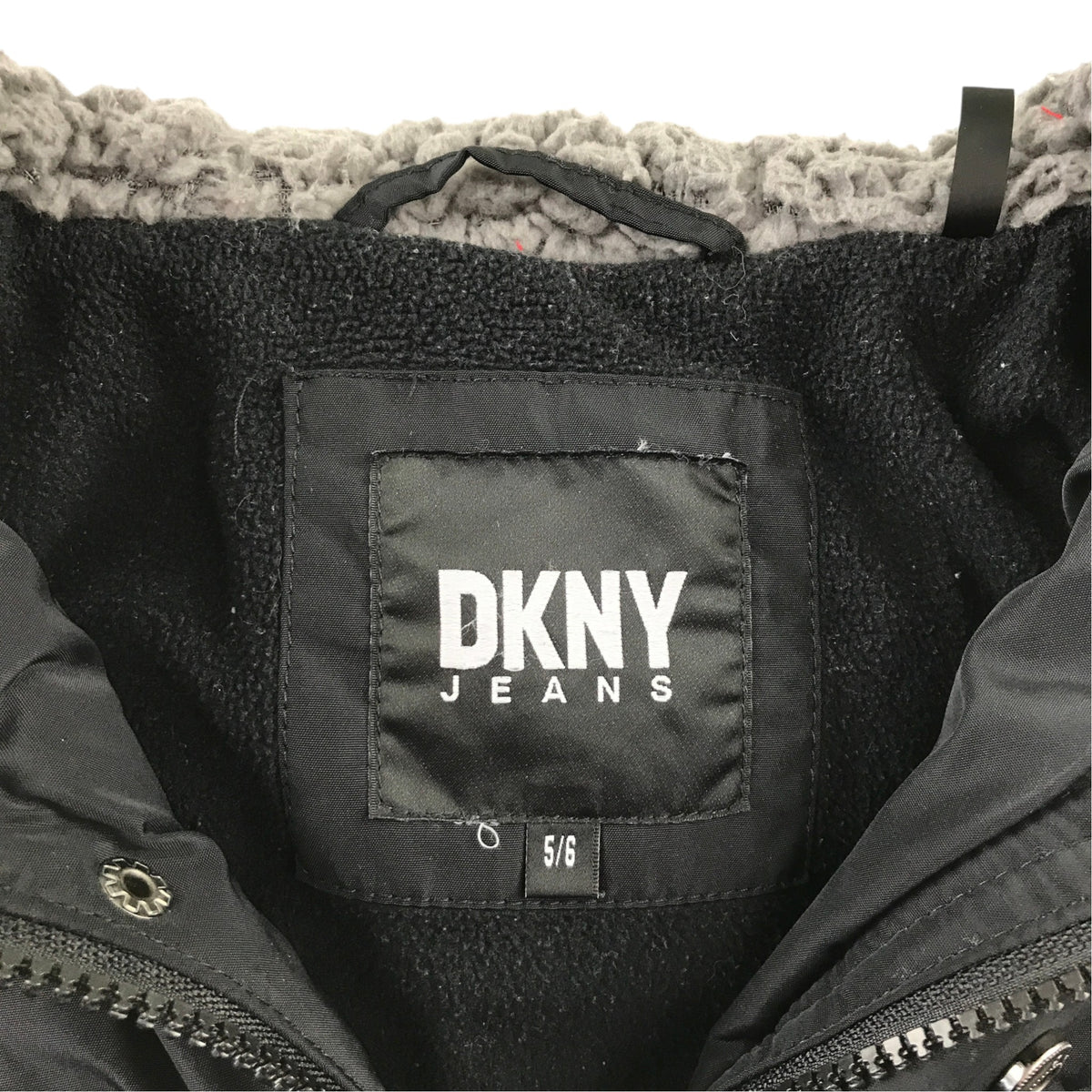 DKNY Jeans 5-6 years black puffer jacket polyester