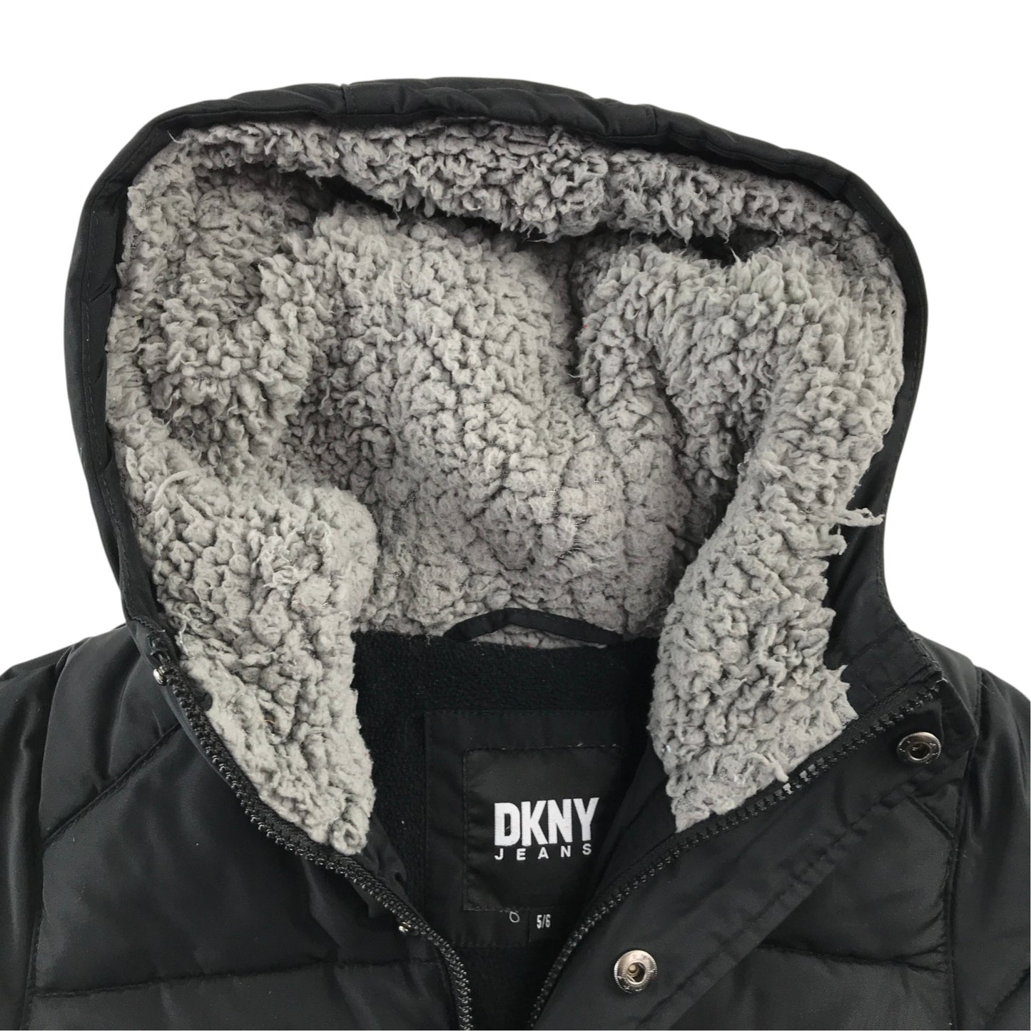 DKNY Jeans 5-6 years black puffer jacket polyester