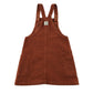DKNY 5-6 years brown dungaree dress corduroy cotton elastane