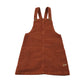 DKNY 5-6 years brown dungaree dress corduroy cotton elastane