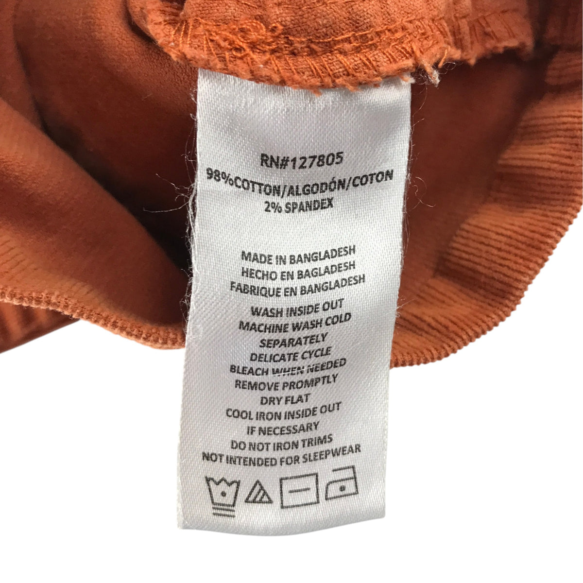 DKNY 5-6 years brown dungaree dress corduroy cotton elastane
