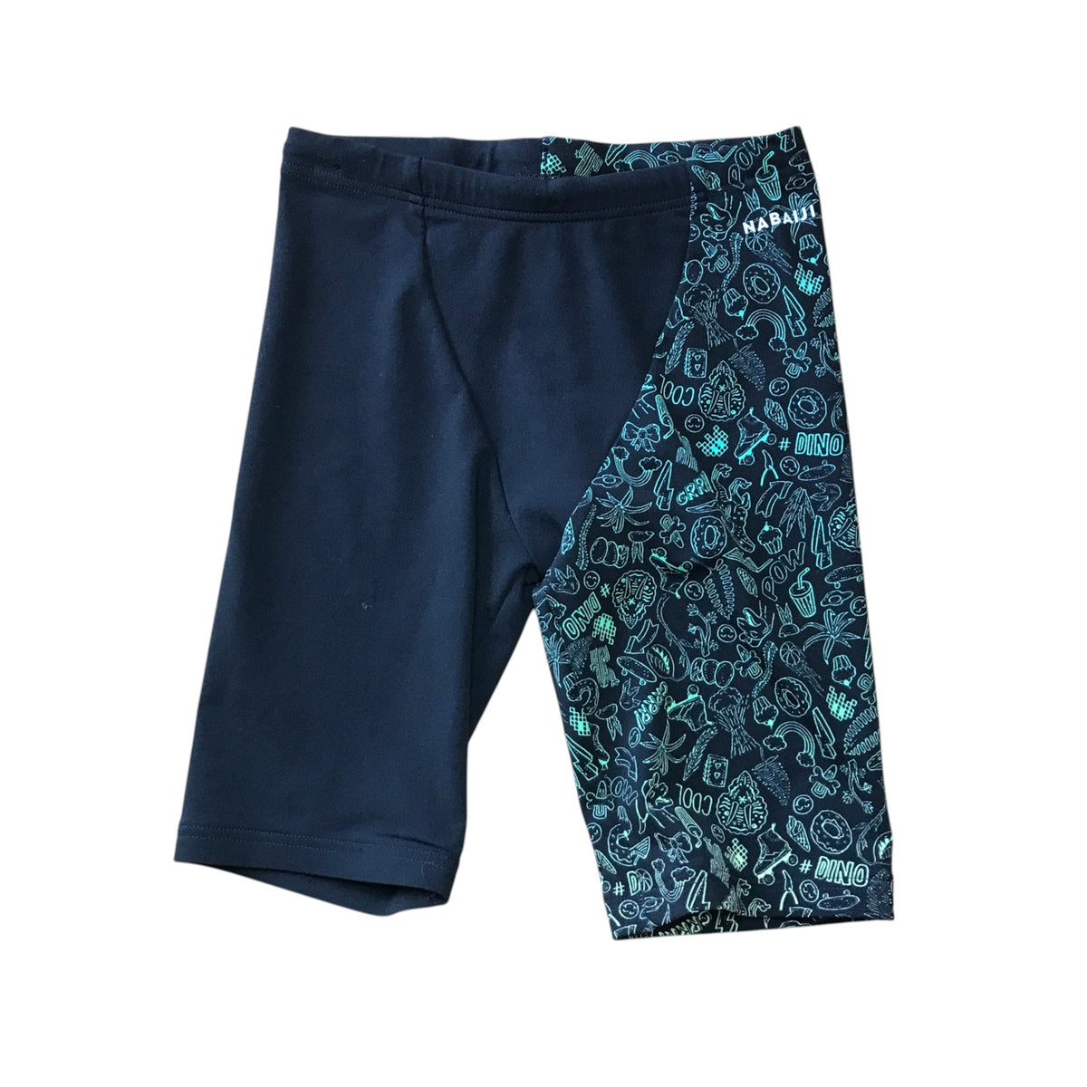 Decathlon 12-13 years navy blue long swim briefs polyester
