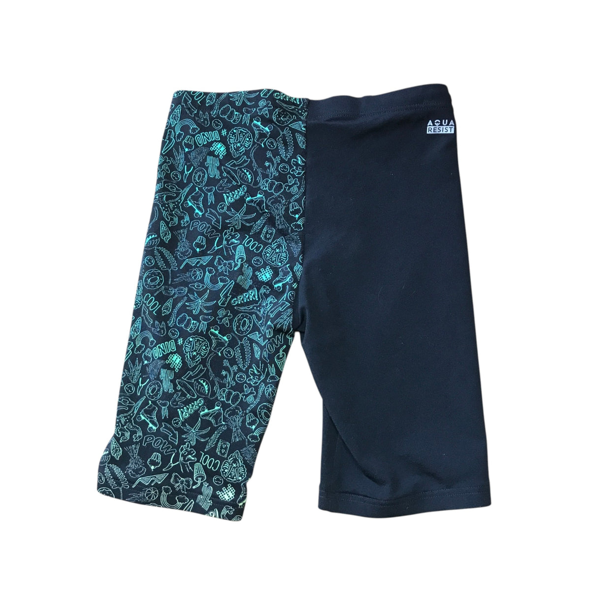Decathlon 12-13 years navy blue long swim briefs polyester