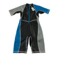 Decathlon 7-8 years black and blue wetsuit polyester polyurethane elastane