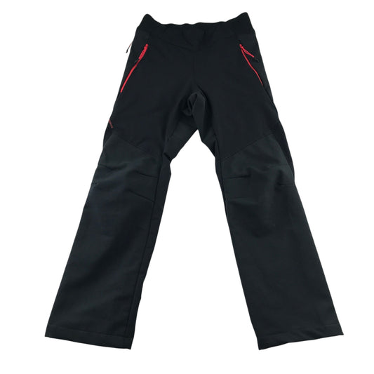 Decathlon 7-8 years black hiking trousers polyamide elastane polyester