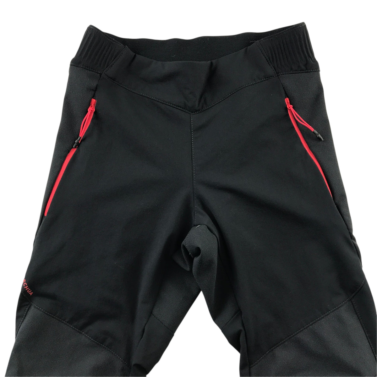 Decathlon 7-8 years black hiking trousers polyamide elastane polyester