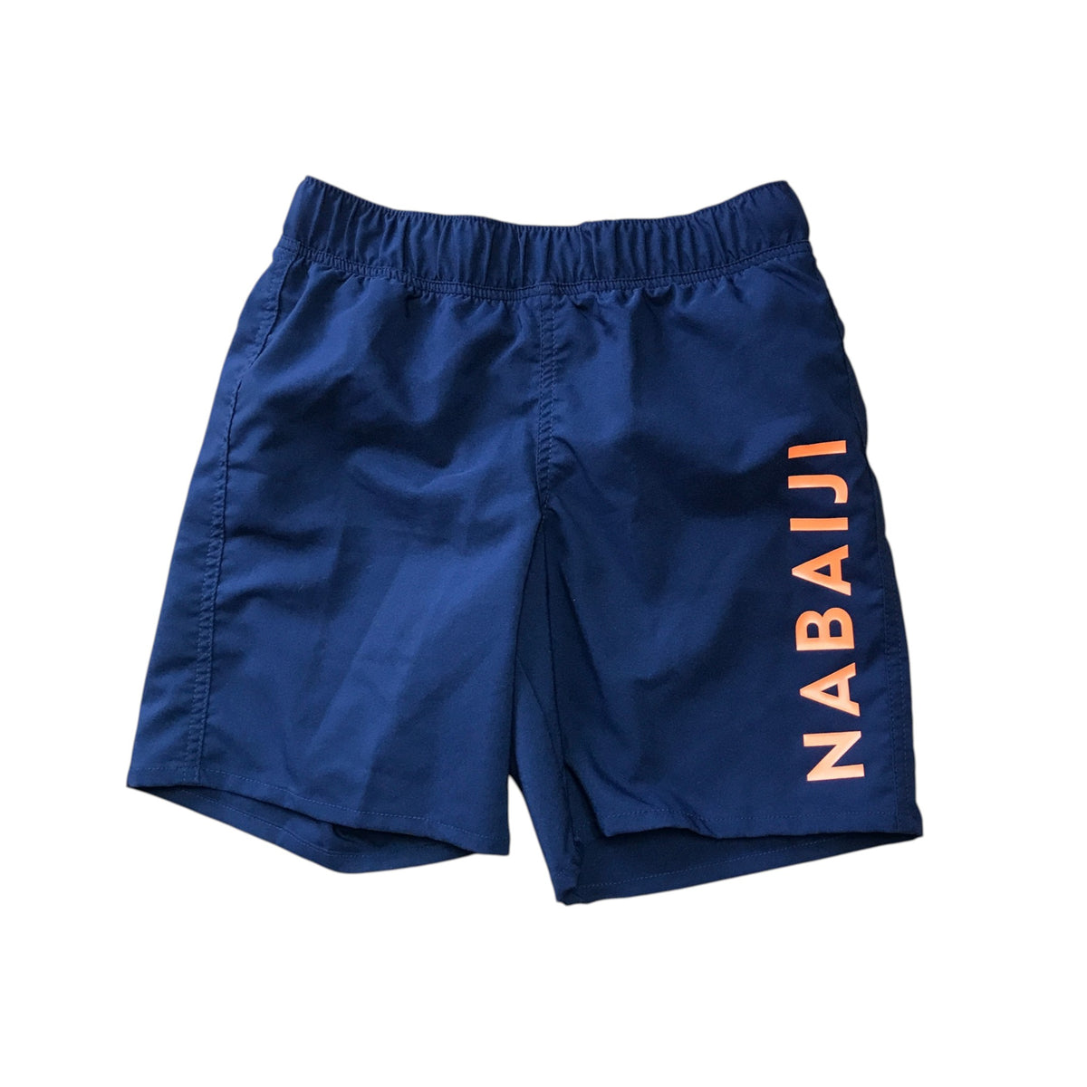 Decathlon 7-8 years navy blue swim trunks Nabaiji polyester