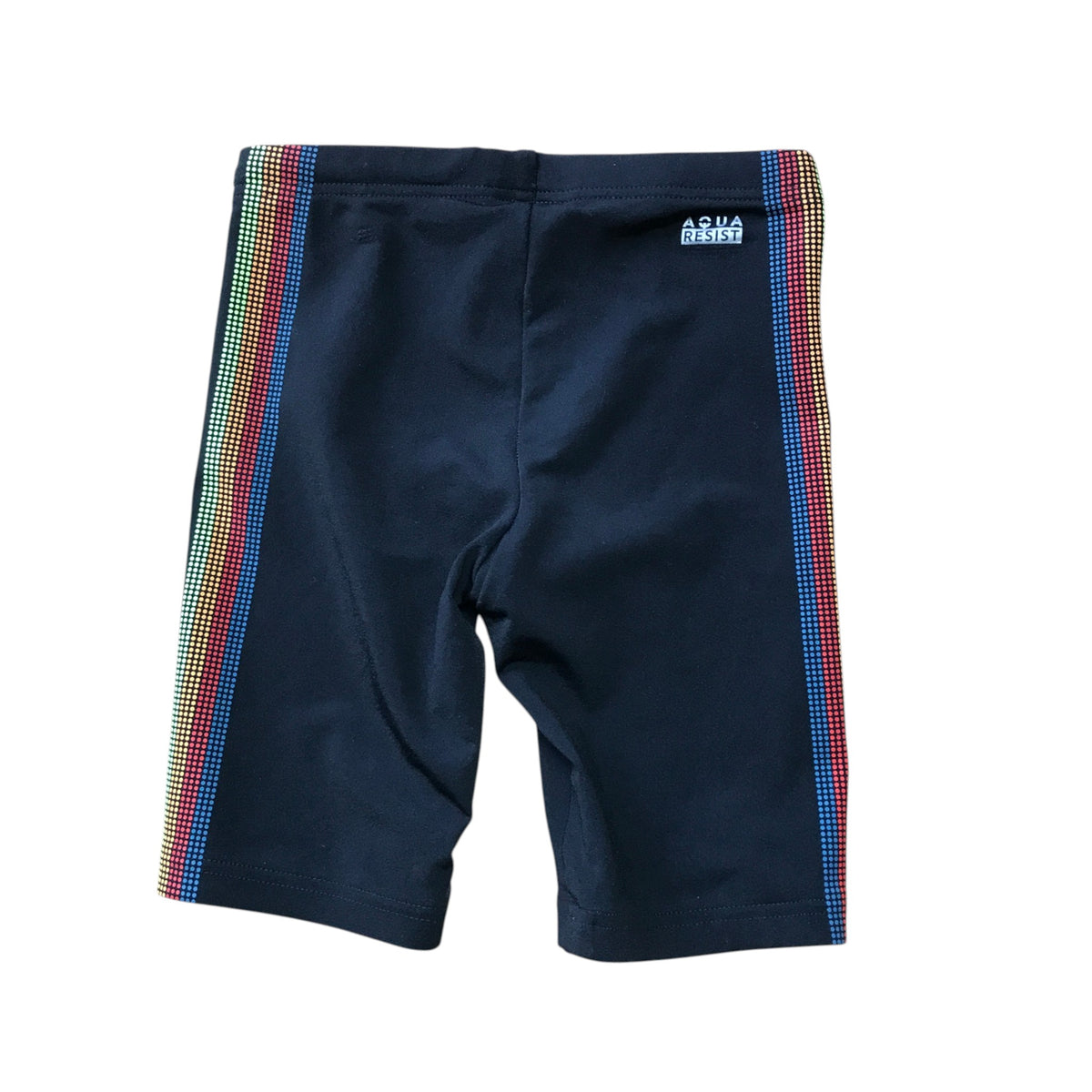 Decathlon 8-9 years navy blue long swim briefs polyester