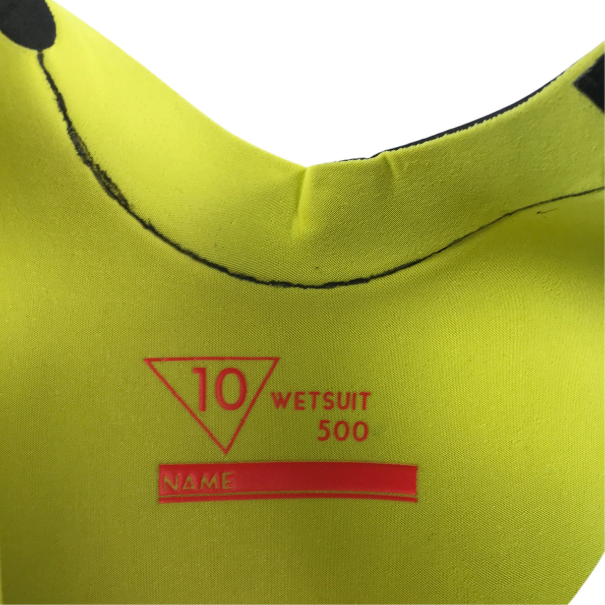 Decathlon 9-10 years black and red wetsuit neoprene rubber and polyester