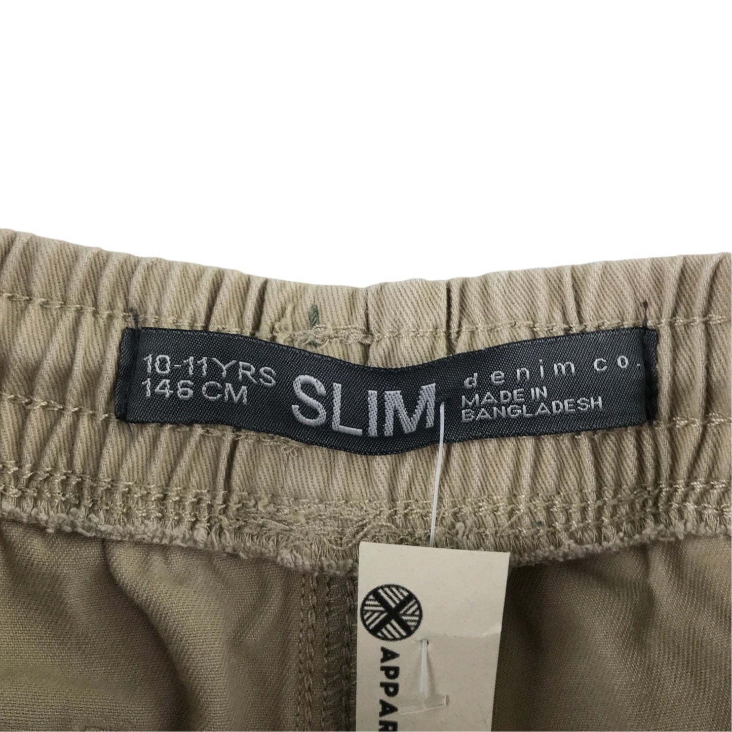 Denim Co 10-11 years beige trousers cotton