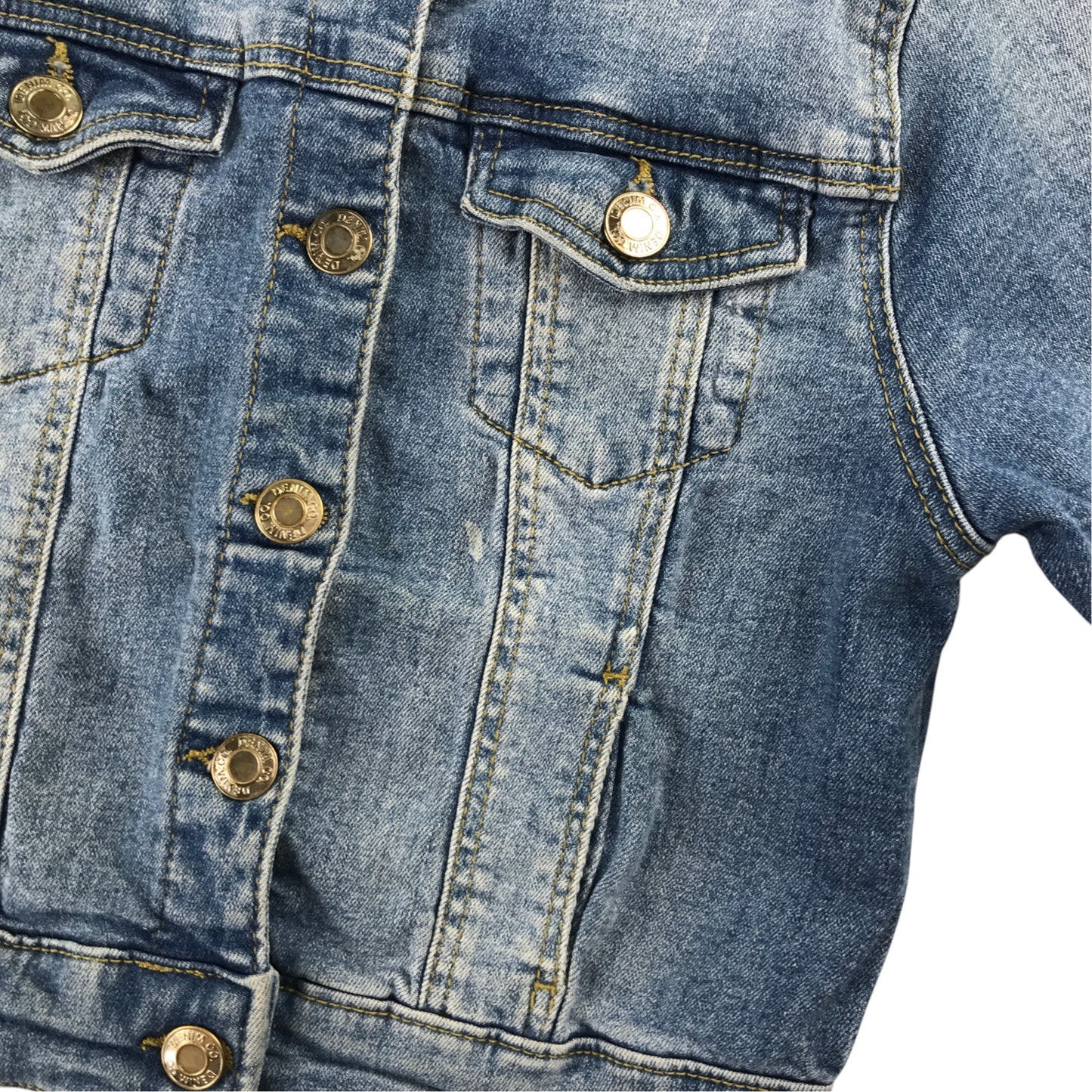 Denim Co 6-7 years blue denim jacket cotton elastane