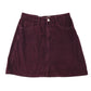 Denim Co UK 8 burgundy red corduroy skirt cotton