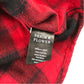 Denim & Flower 7 years red check flannel hooded shirt cotton