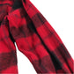 Denim & Flower 7 years red check flannel hooded shirt cotton