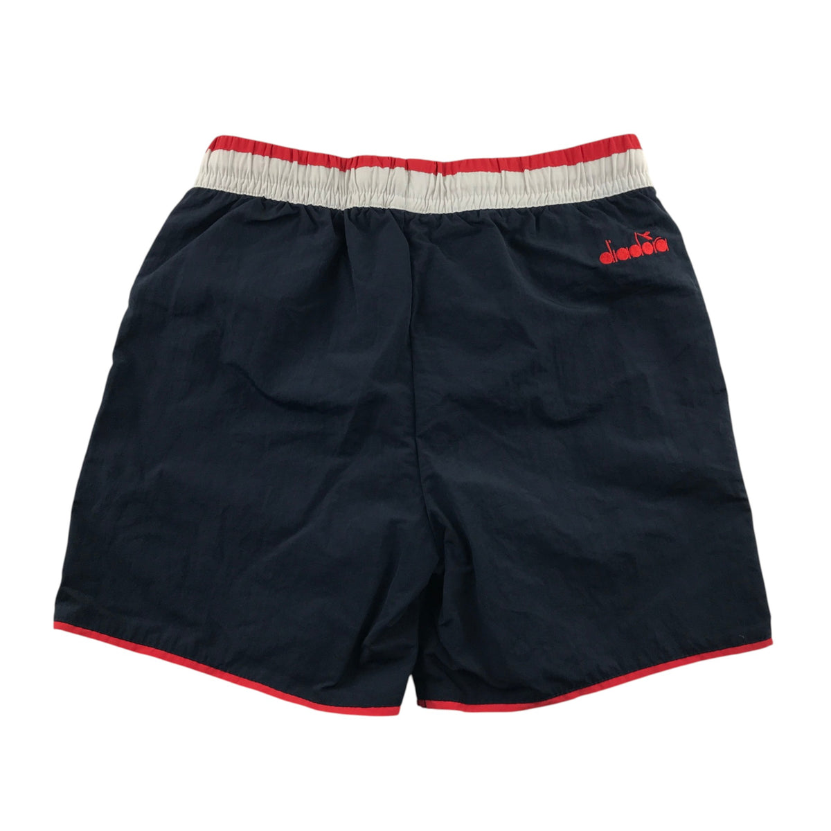 Diadora 9-10 years navy and red swim trunks polyamide polyester
