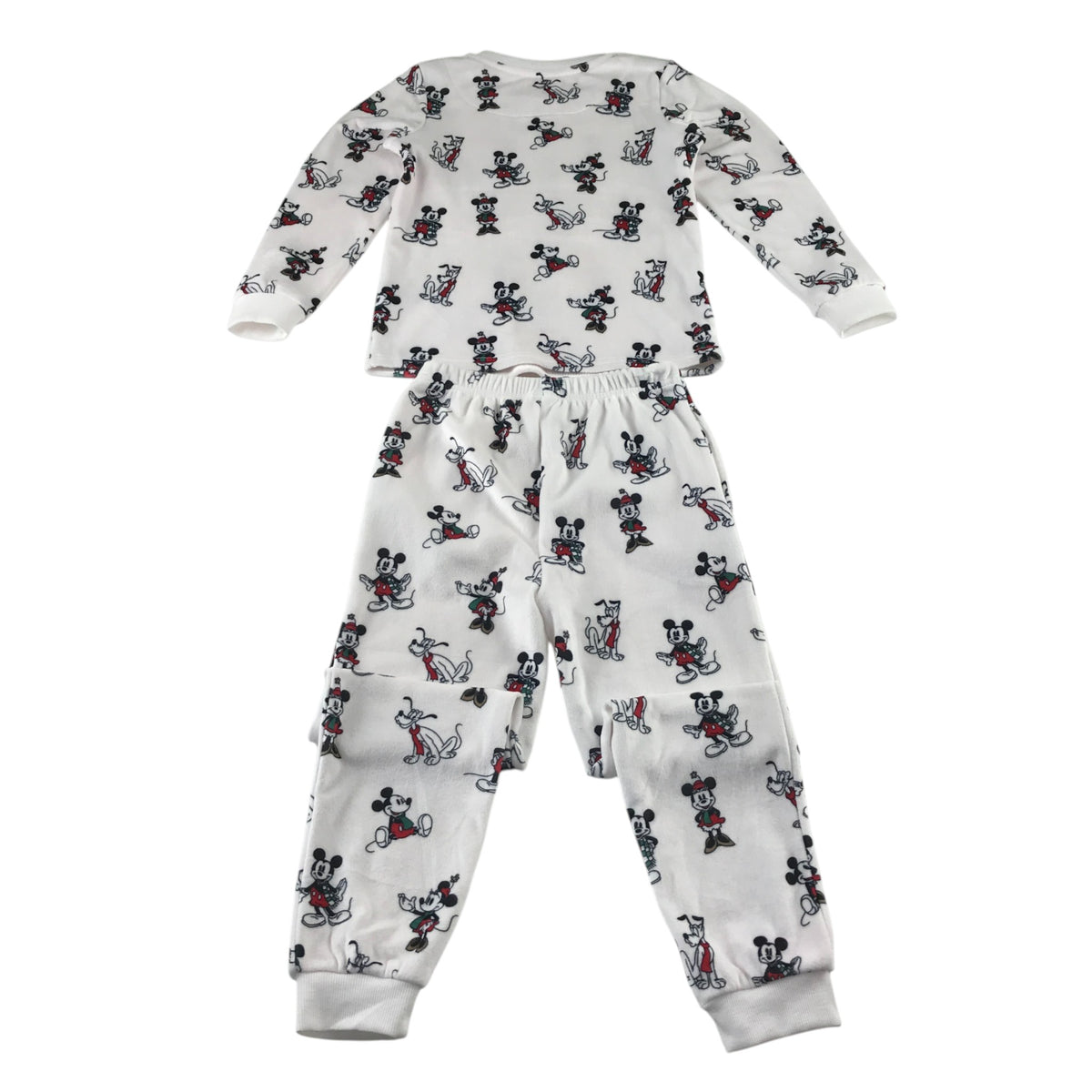 Disney 6-7 years white pyjama set polyester elastane