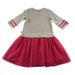 Disney 9-10 years beige and pink jumper dress cotton polyester