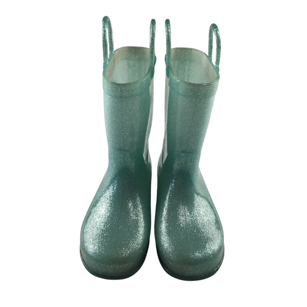 Disney size UK 12 junior turquoise wellies Elsa Frozen