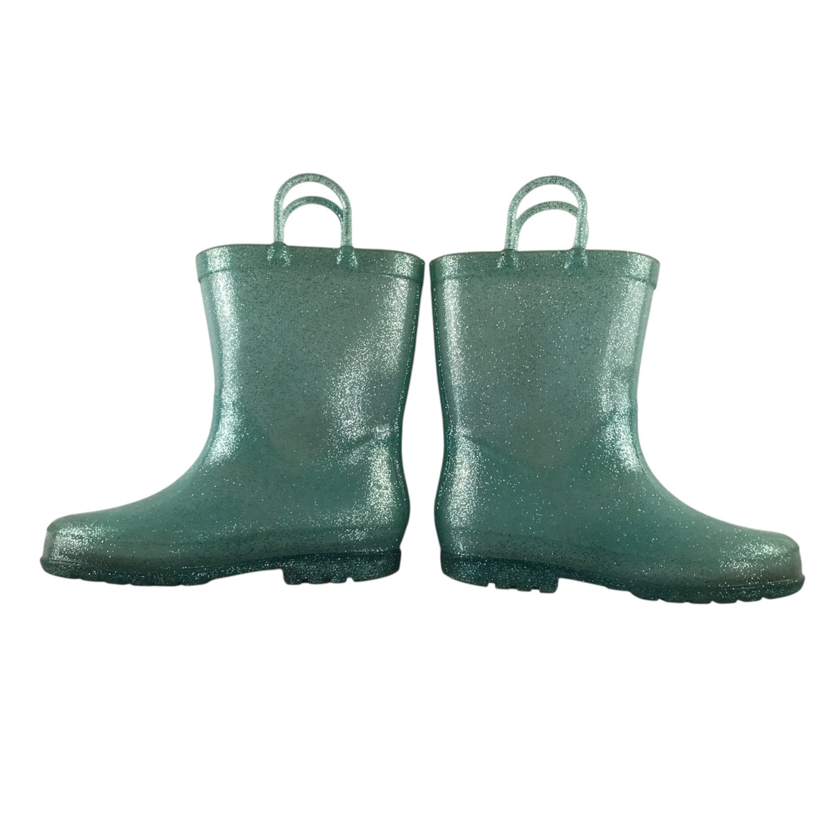 Disney size UK 12 junior turquoise wellies Elsa Frozen