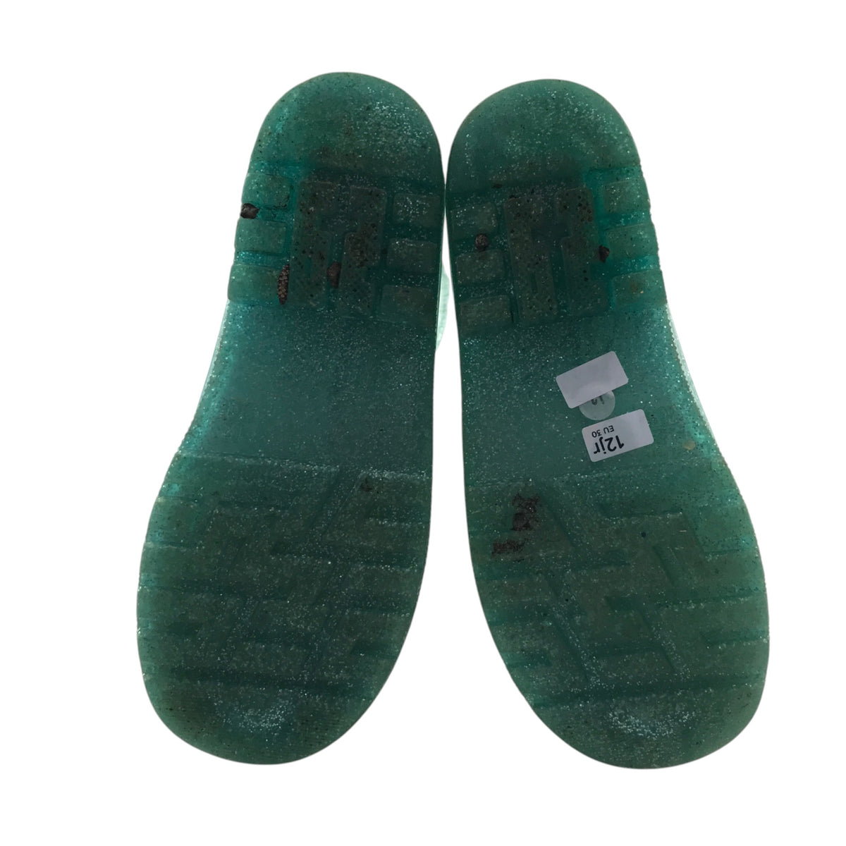 Disney size UK 12 junior turquoise wellies Elsa Frozen