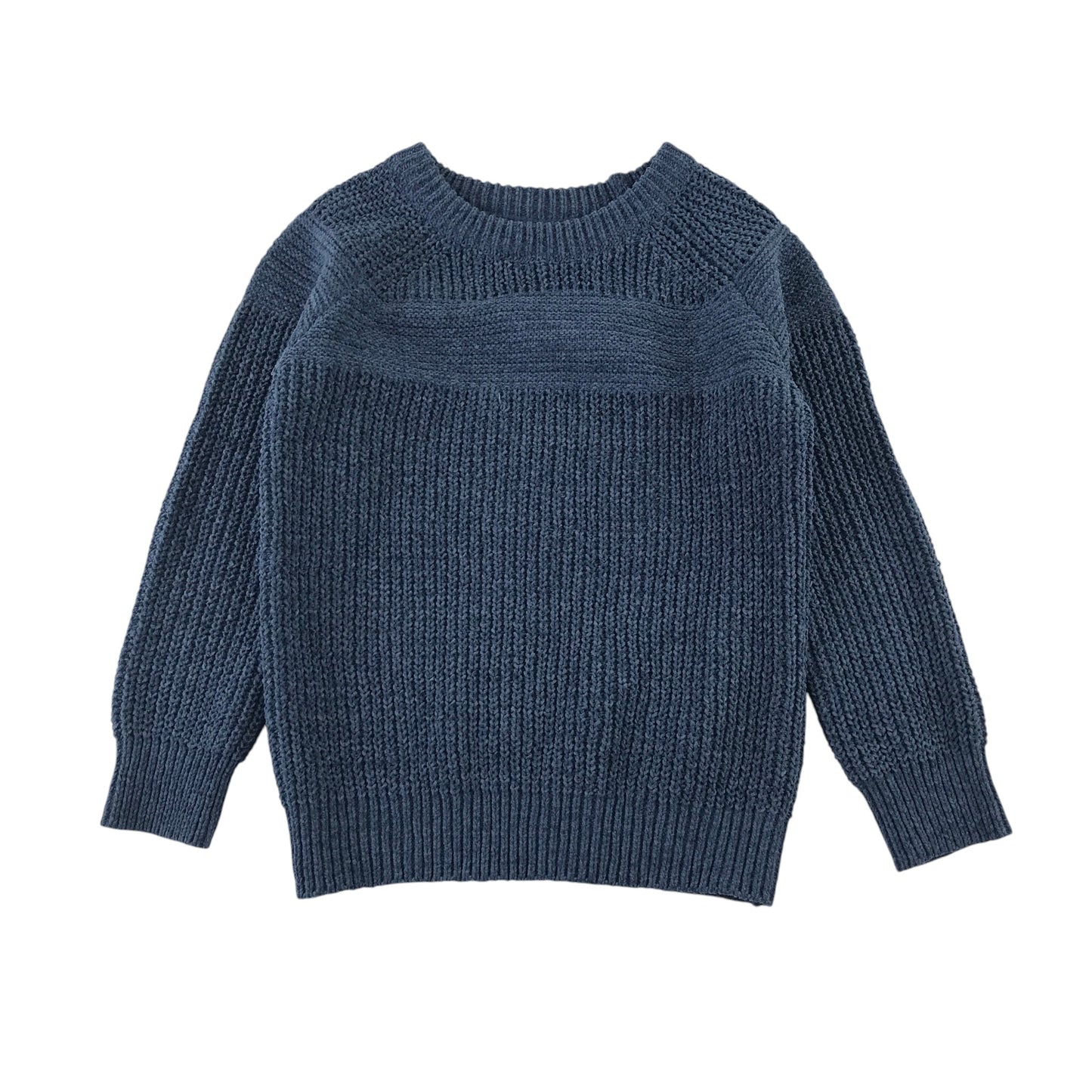 Dunnes Stores 6-7 years blue jumper knitted polyester