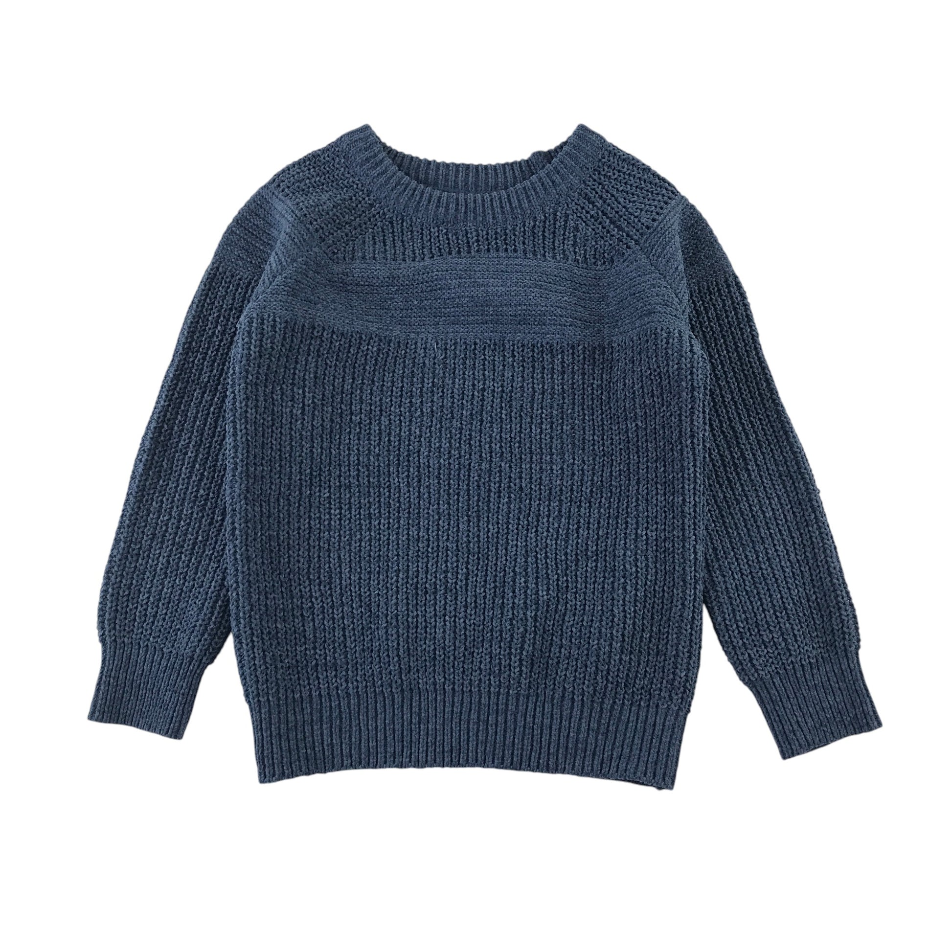 Dunnes Stores 6-7 years blue jumper knitted polyester