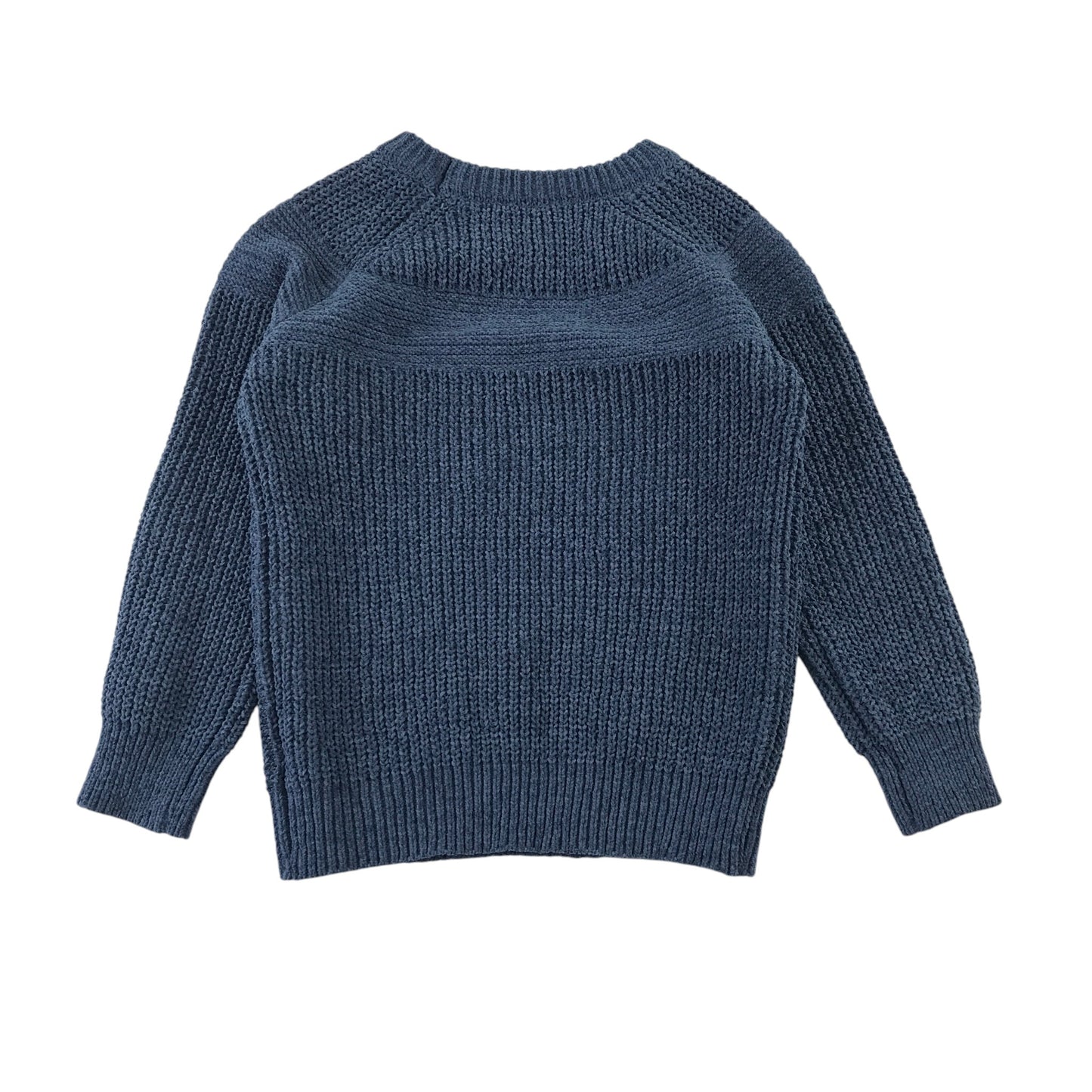 Dunnes Stores 6-7 years blue jumper knitted polyester