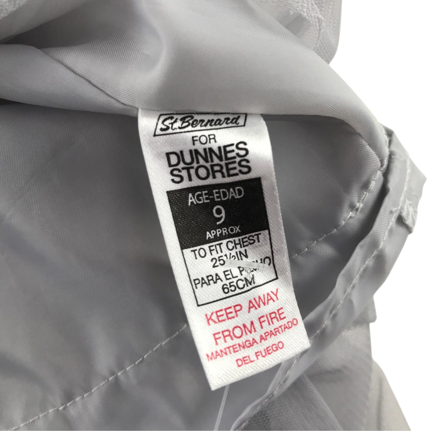 Dunnes Stores 9 years silver party dress polyester metallised fibres
