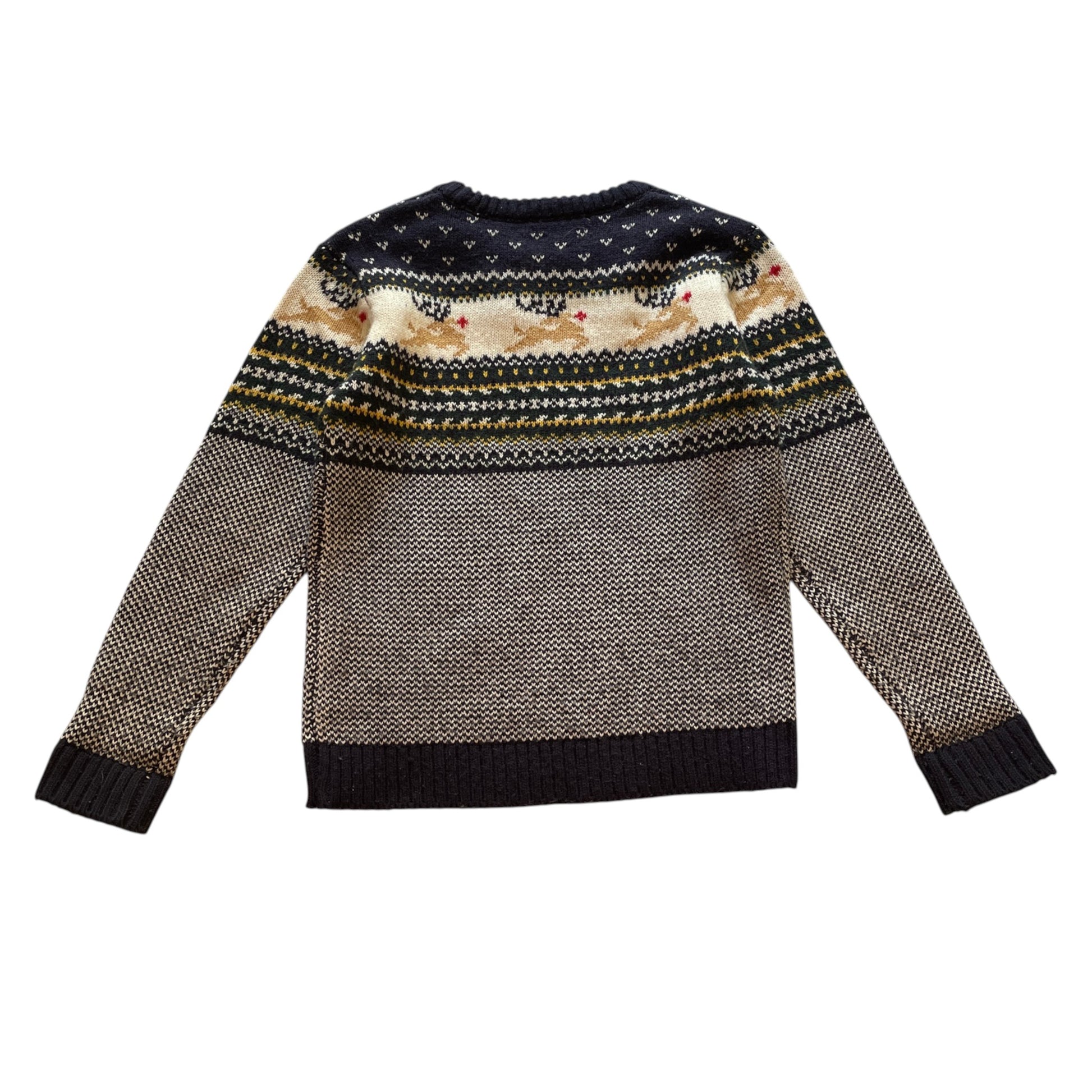 Dunnes Stores 7-8 years navy Rudolph Christmas jumper acrylic