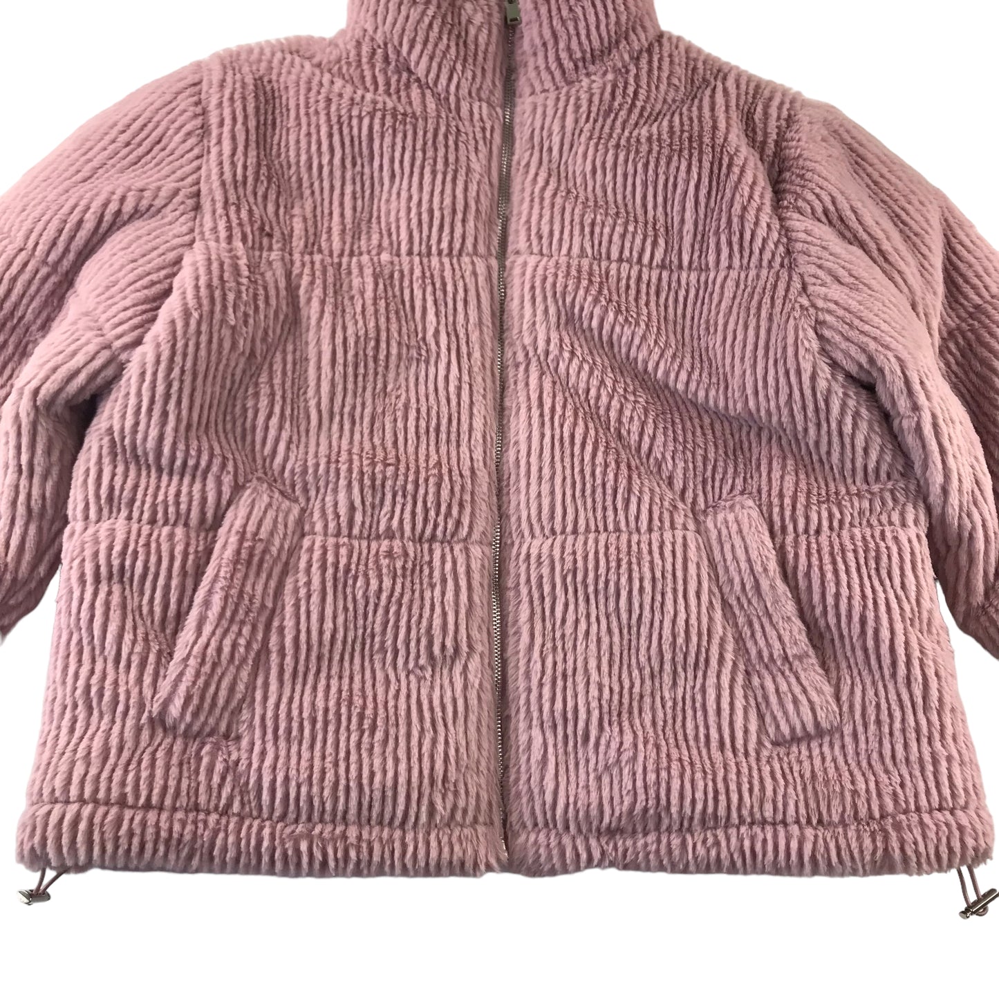 New look Jacket Woman's Size 10 Pink Faux Fur